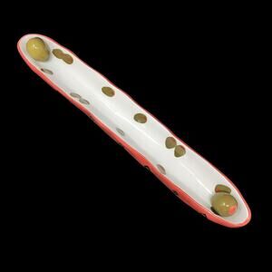 Bella Casa By‎ Ganz Olive Boat Tray Server Ceramic Dish Appetizer Charcuterie